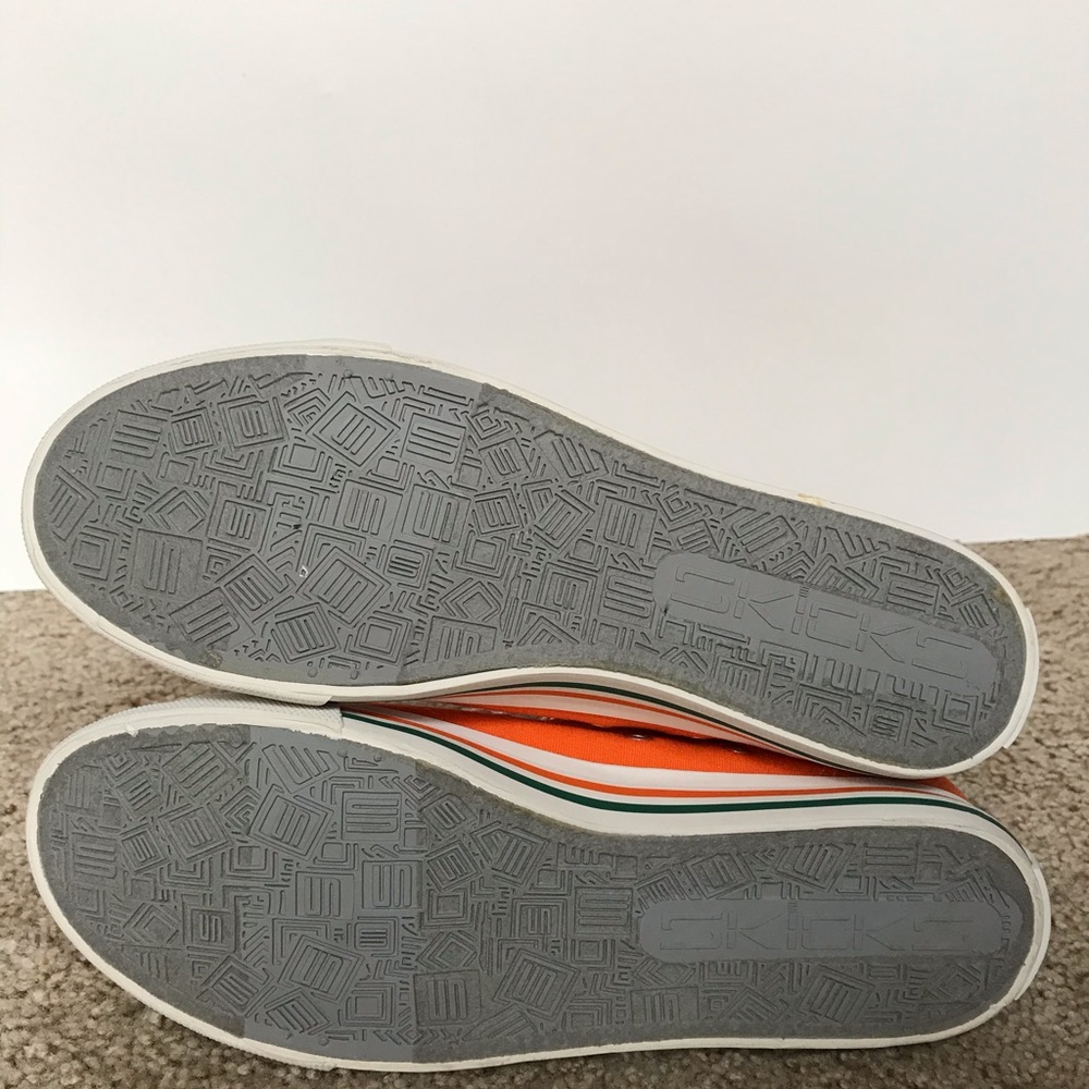Univ of Miami SKICKS Sneakers Tennis Shoe High Top - Picture 7 of 8